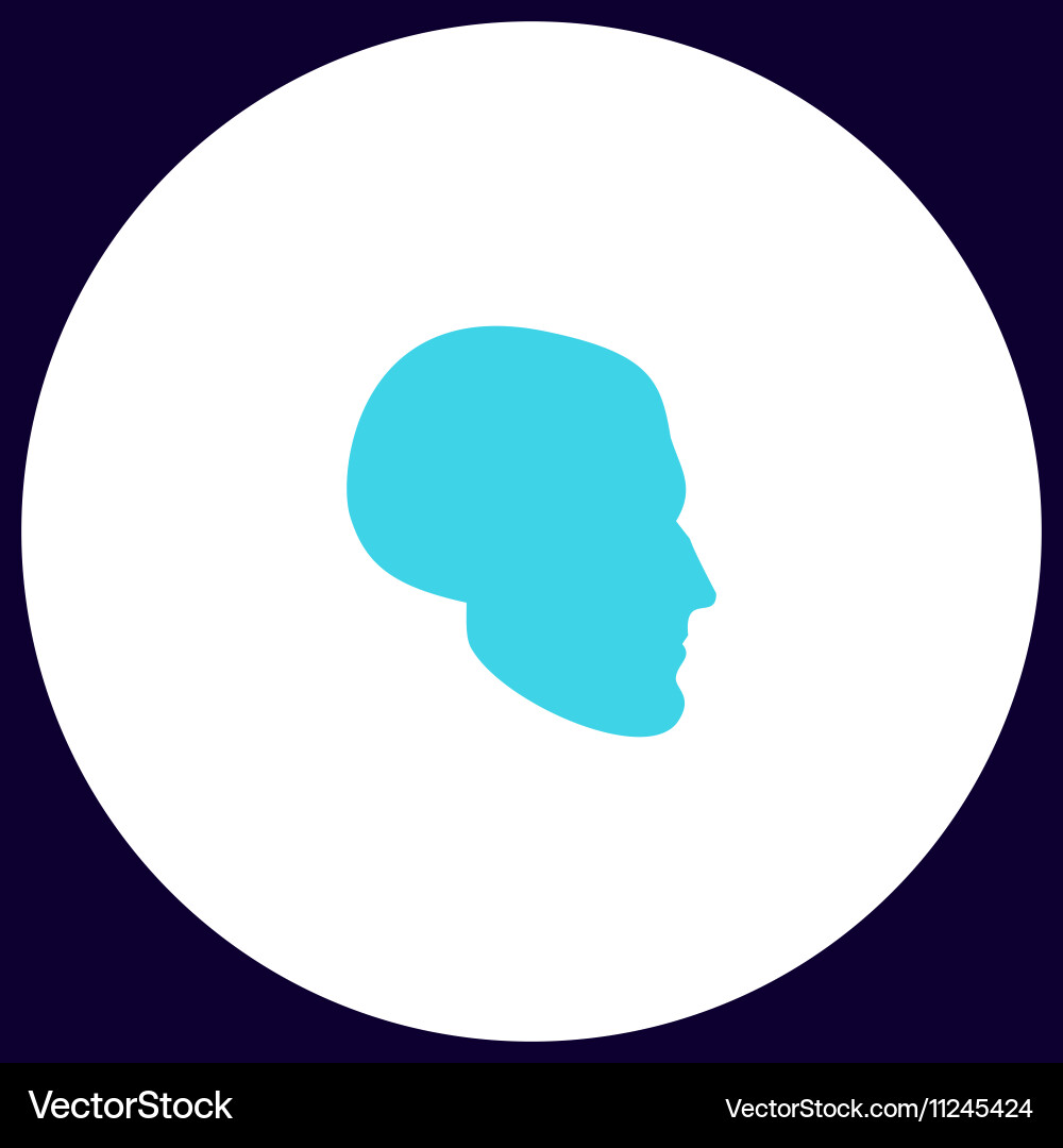 Head computer symbol Vector Image