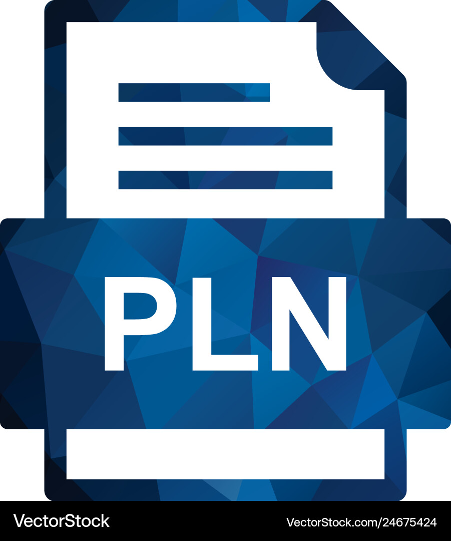 Pln file document icon Vector Image