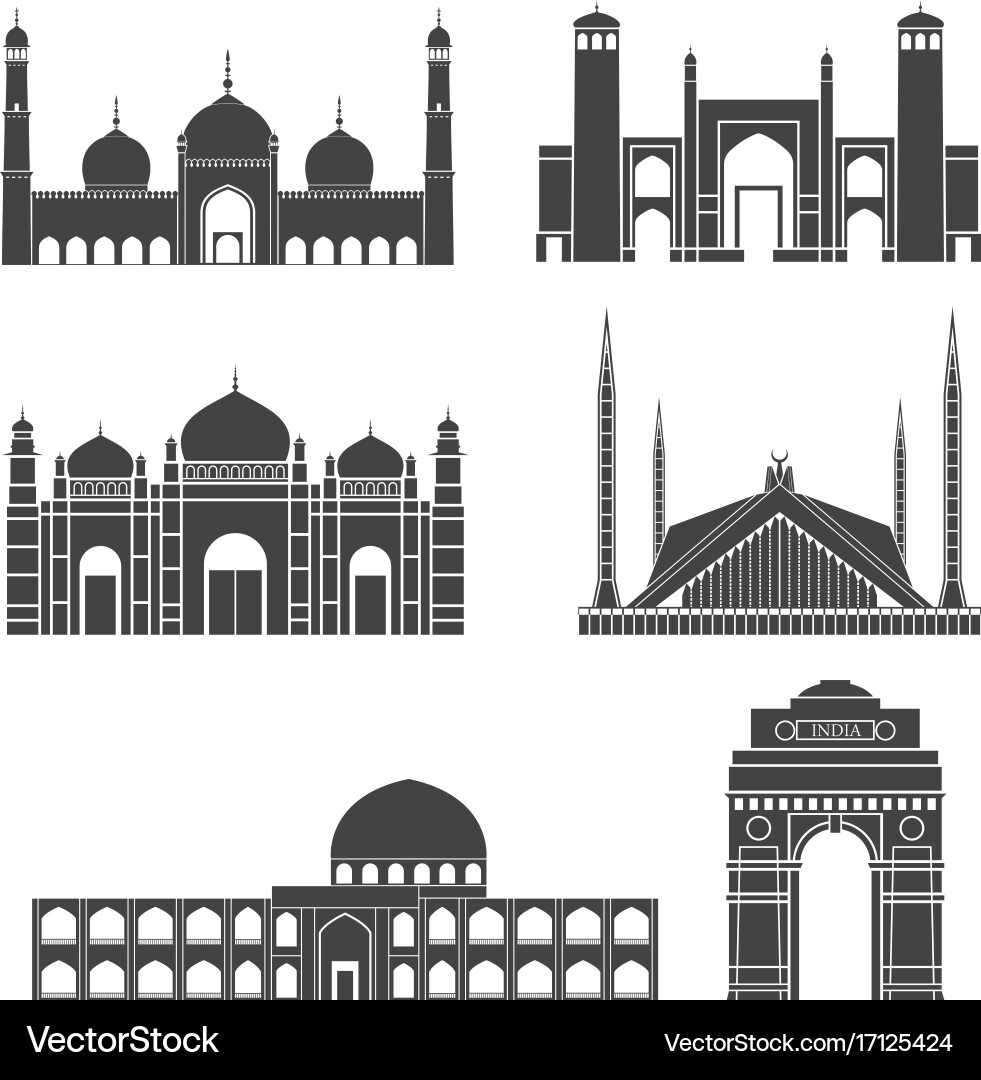 South asia Vector Image