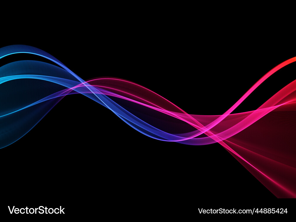Transparent Flow Waves Vector Image