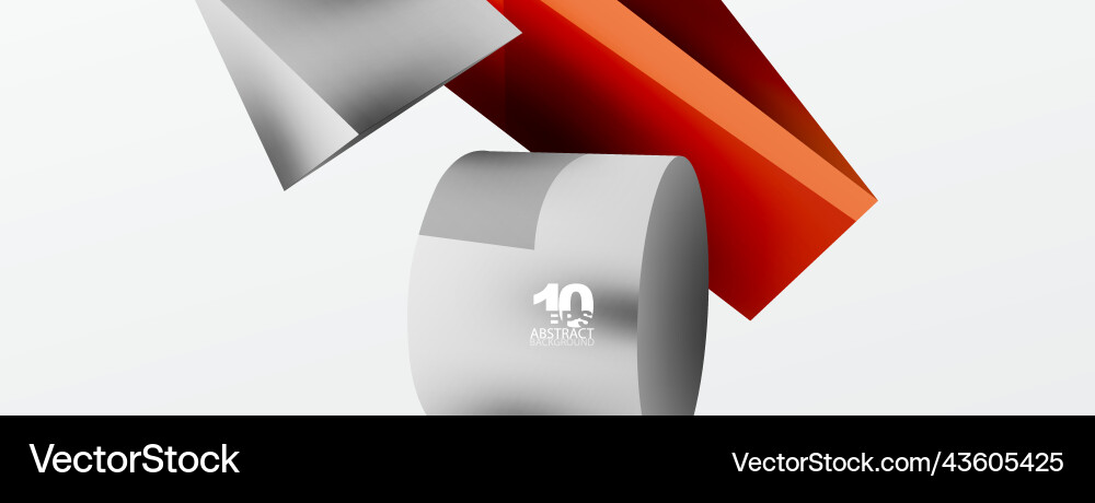 3d abstract background shapes triangle Vector Image