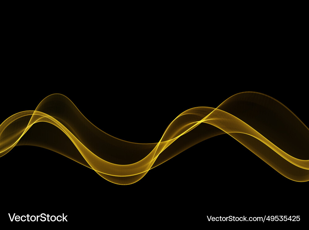 Abstract shiny transparent wave design element Abstract shiny transparent wave design element vector image