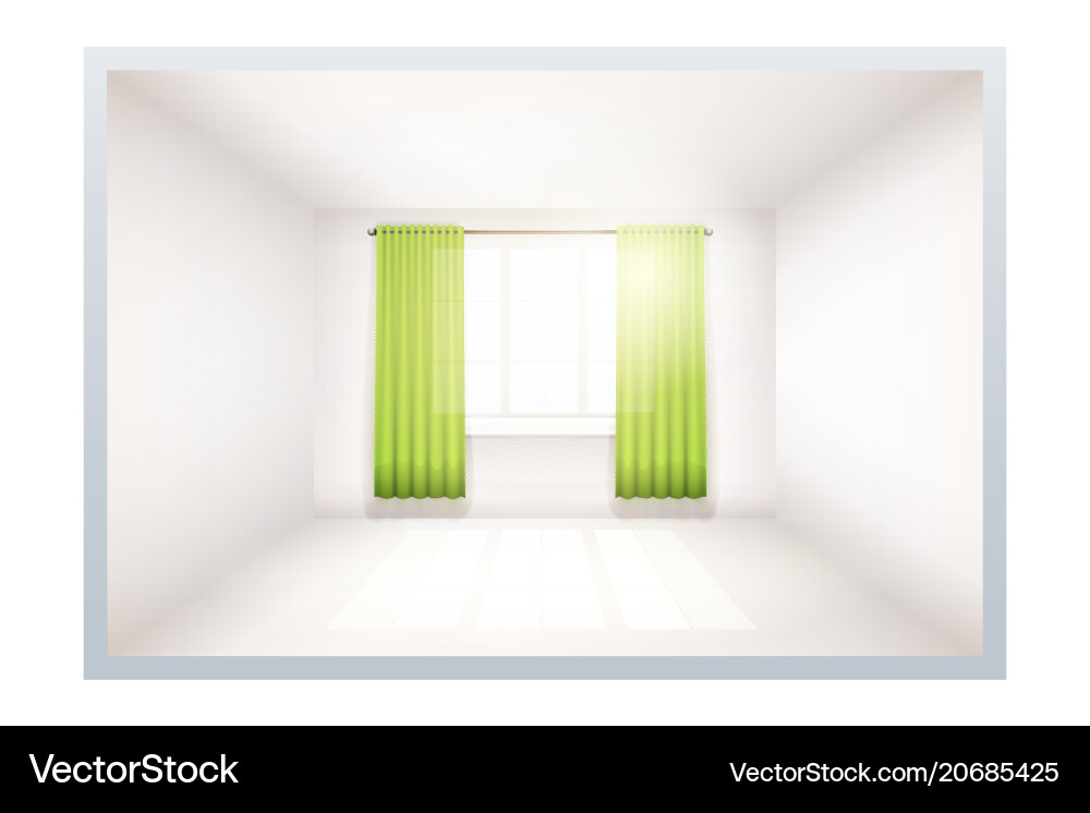 Beispiel leerer Raum mit Fenster Beispiel leerer Raum mit Fenster Vektorbild