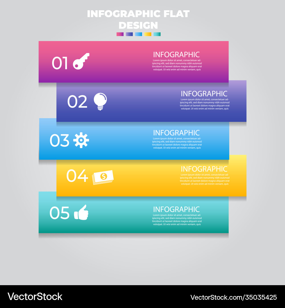 Business data visualization process chart Business data visualization process chart Vector Image