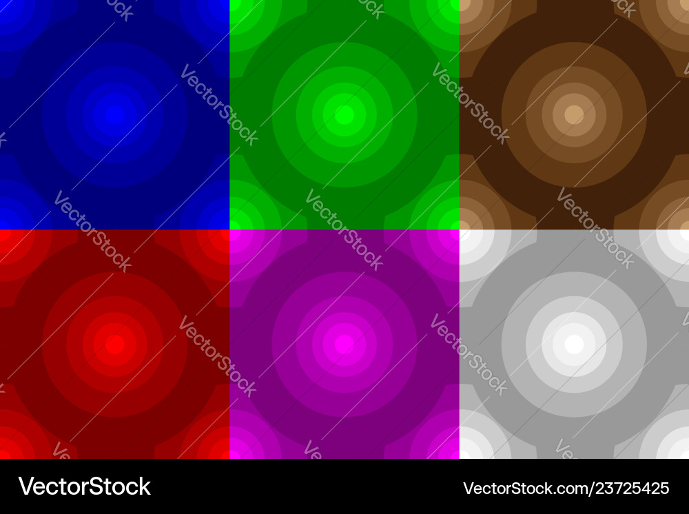 Concentric circle seamless pattern Vector Image