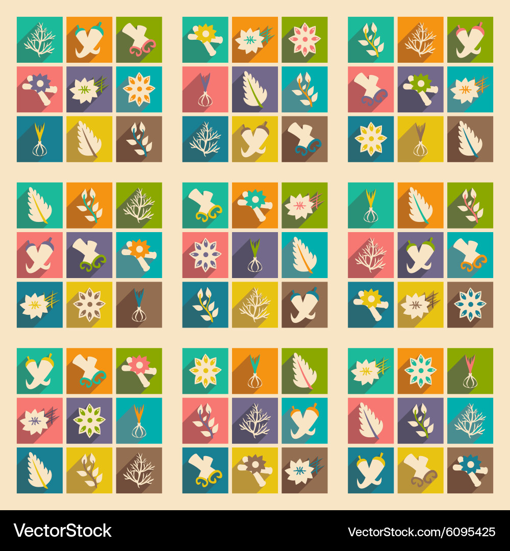 Flat with shadow concept and mobile application Vector Image