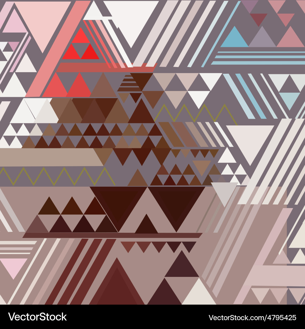 Geometric Triangle Pattern Background vector image
