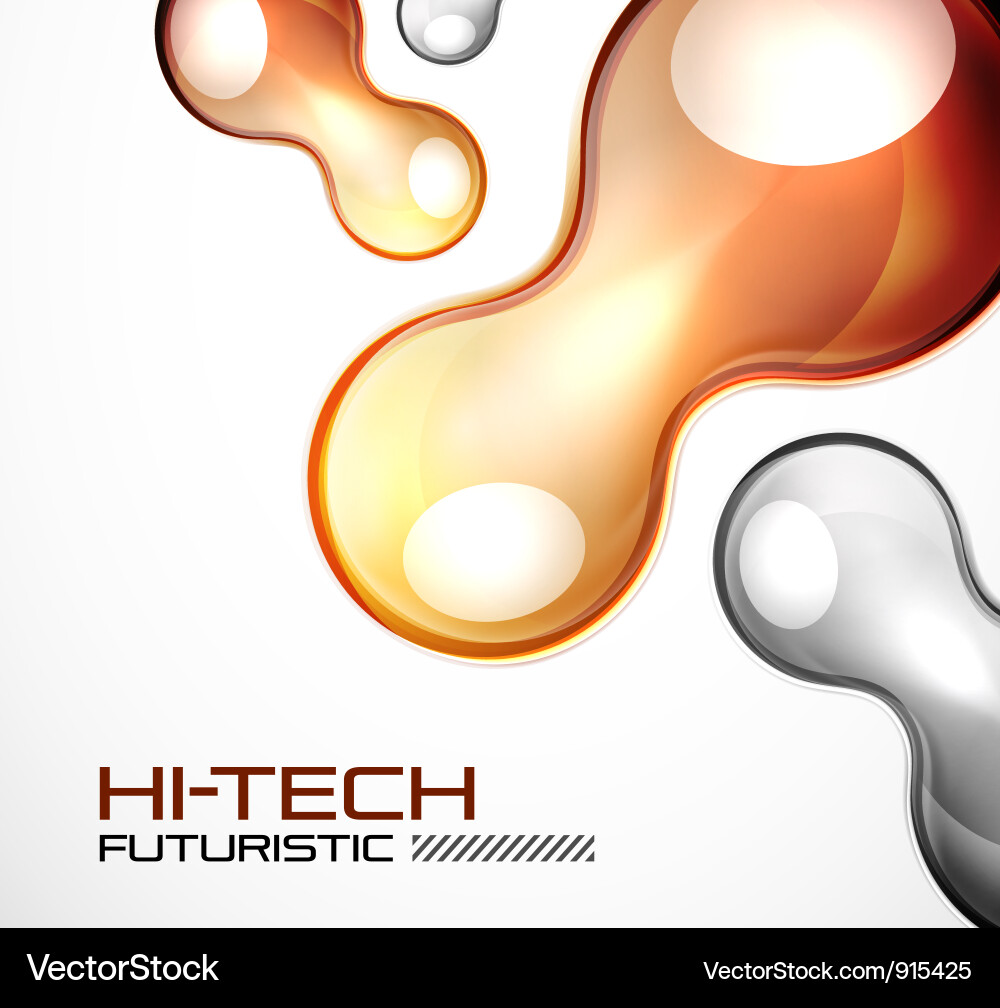 Glossy bubble abstract background Vector Image