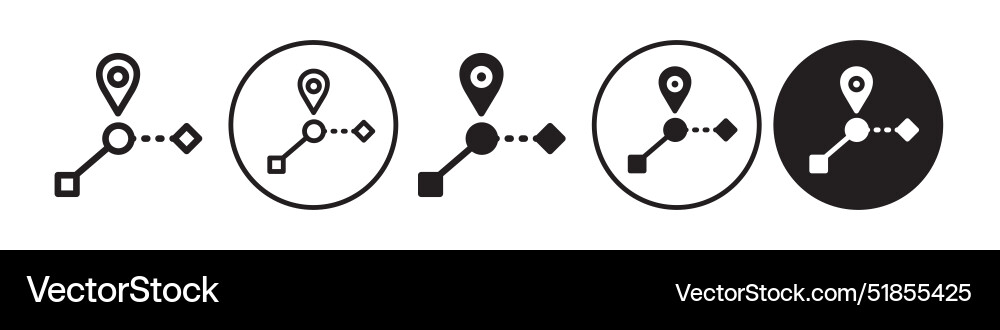 Halfway icon set collection for web Vector Image