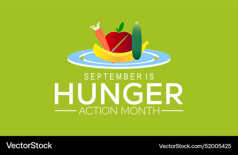 Hunger action month Vector Image