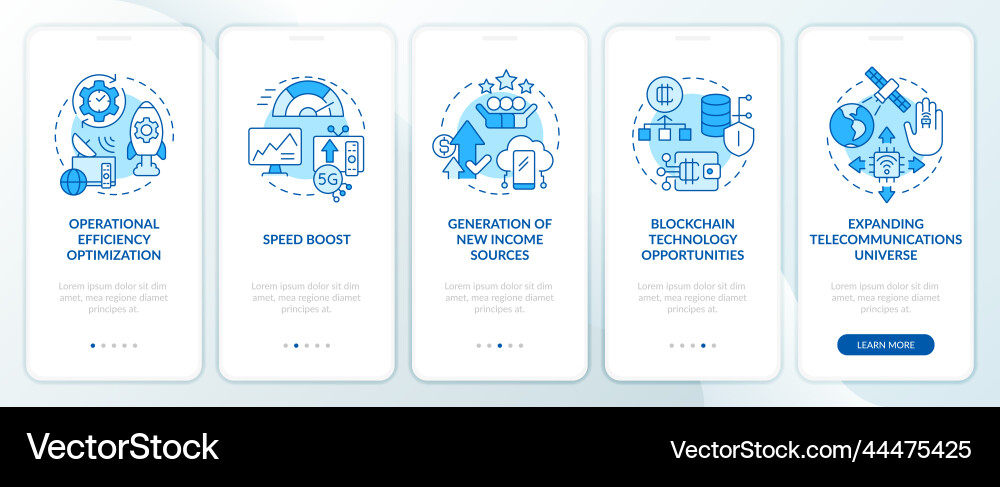 IoT in Telecom Onboarding App vector image
