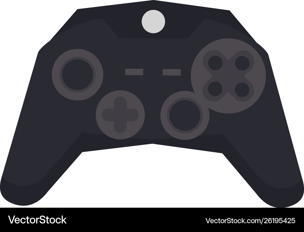 Modern videogame console gamepad with buttons Vector Image