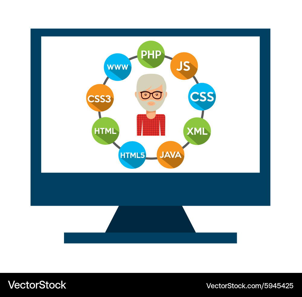 Programming language Vector Image