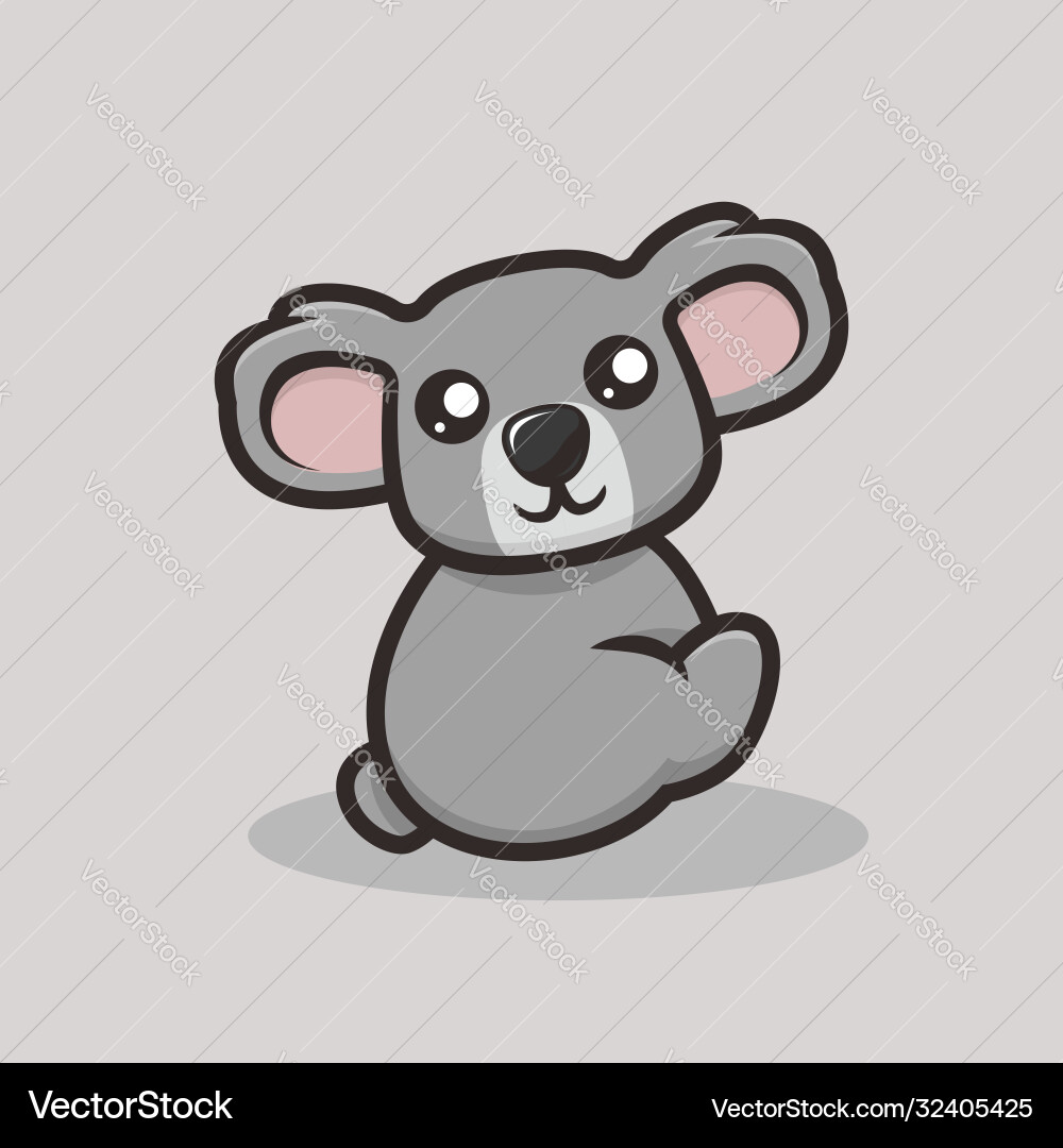 Süße koala mascot Süße koala mascot vektorbild