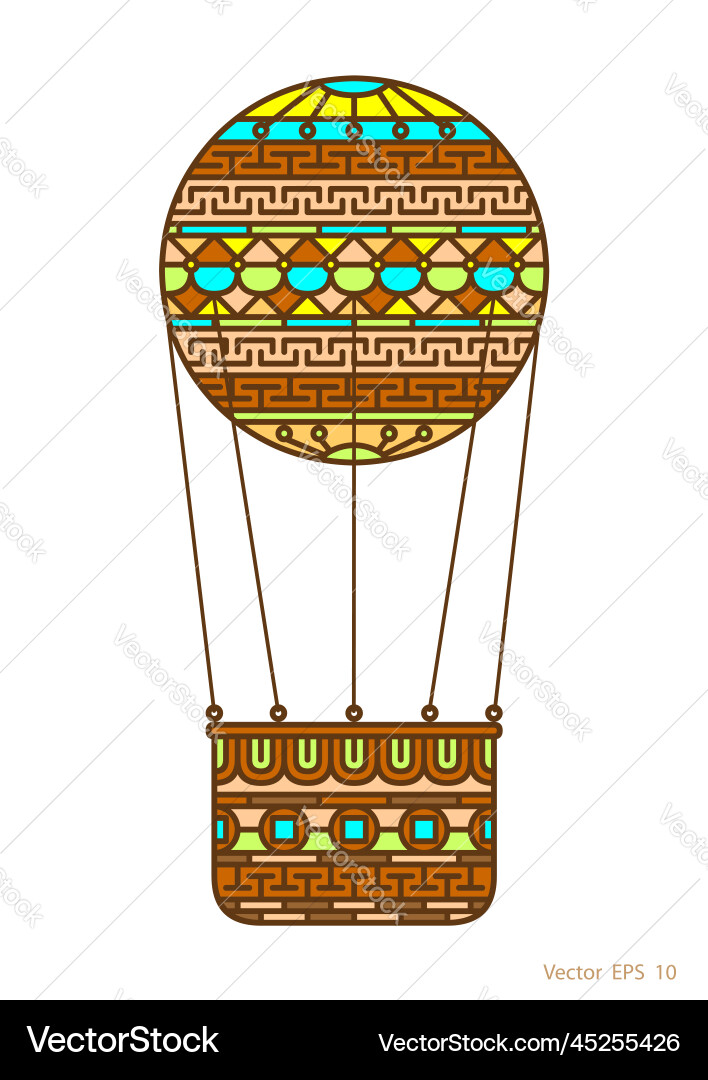 Balloon with a pattern Vector Image