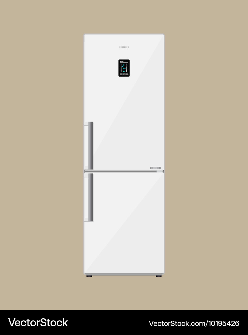 Electronic device refrigerator with lcd display Vector Image