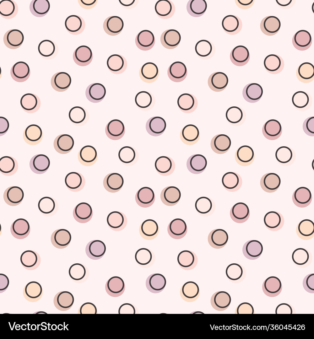 Geometric circle pattern scattered vector image