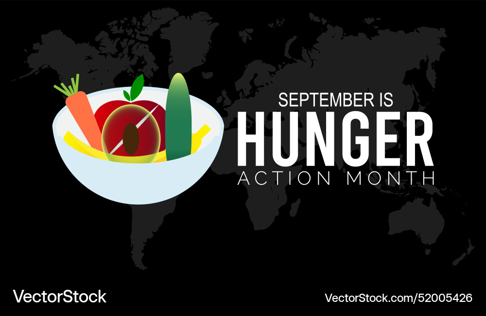 Hunger action month Vector Image