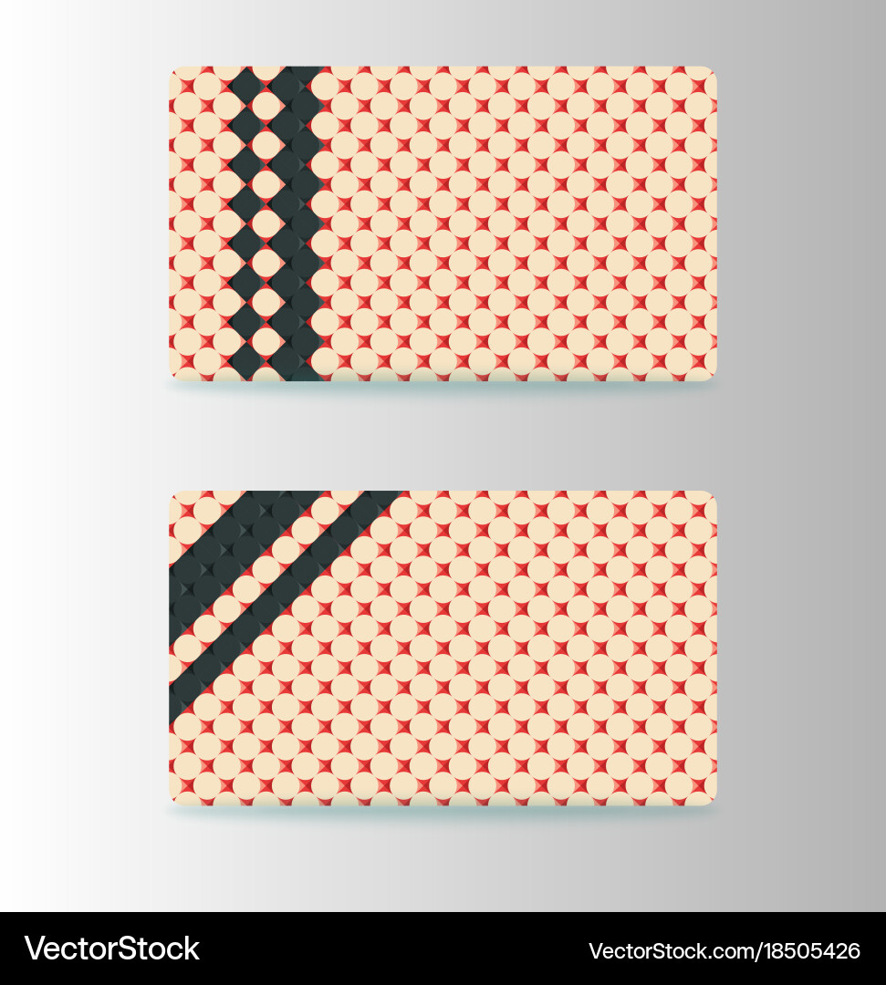 Modern creative and trending business card design Vector Image