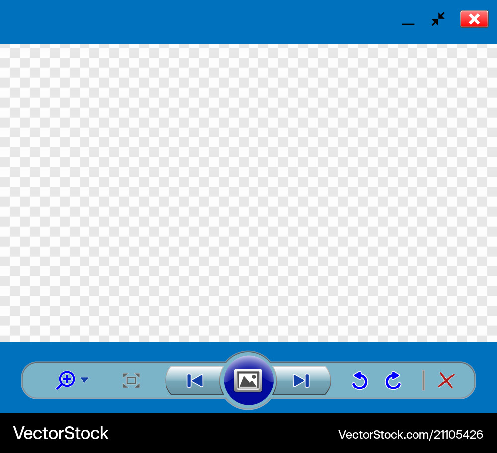Web image viewer template Web image viewer template Vector Image