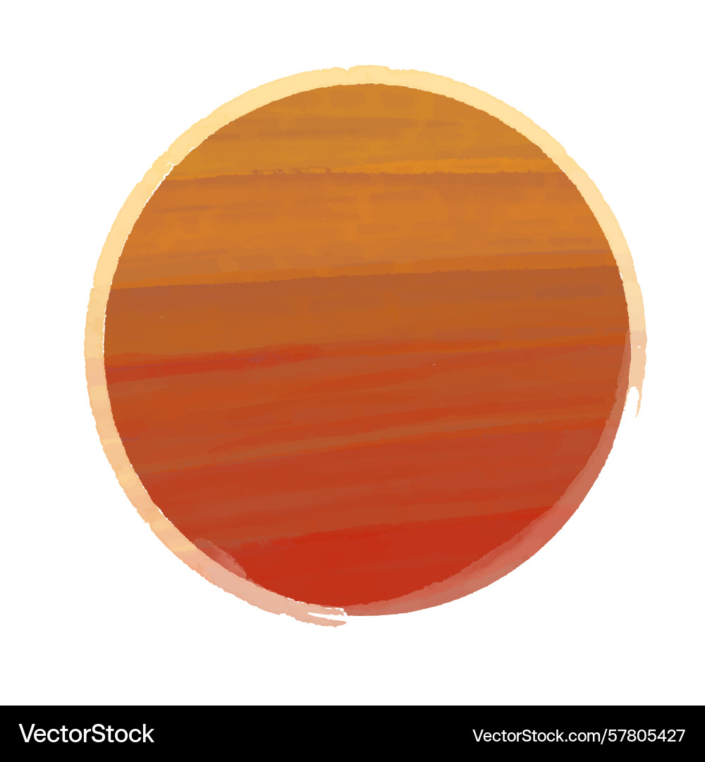 Abstract orange circle background design element Vector Image