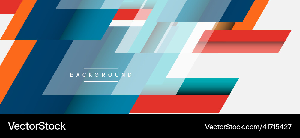 Background abstract overlapping color vector image