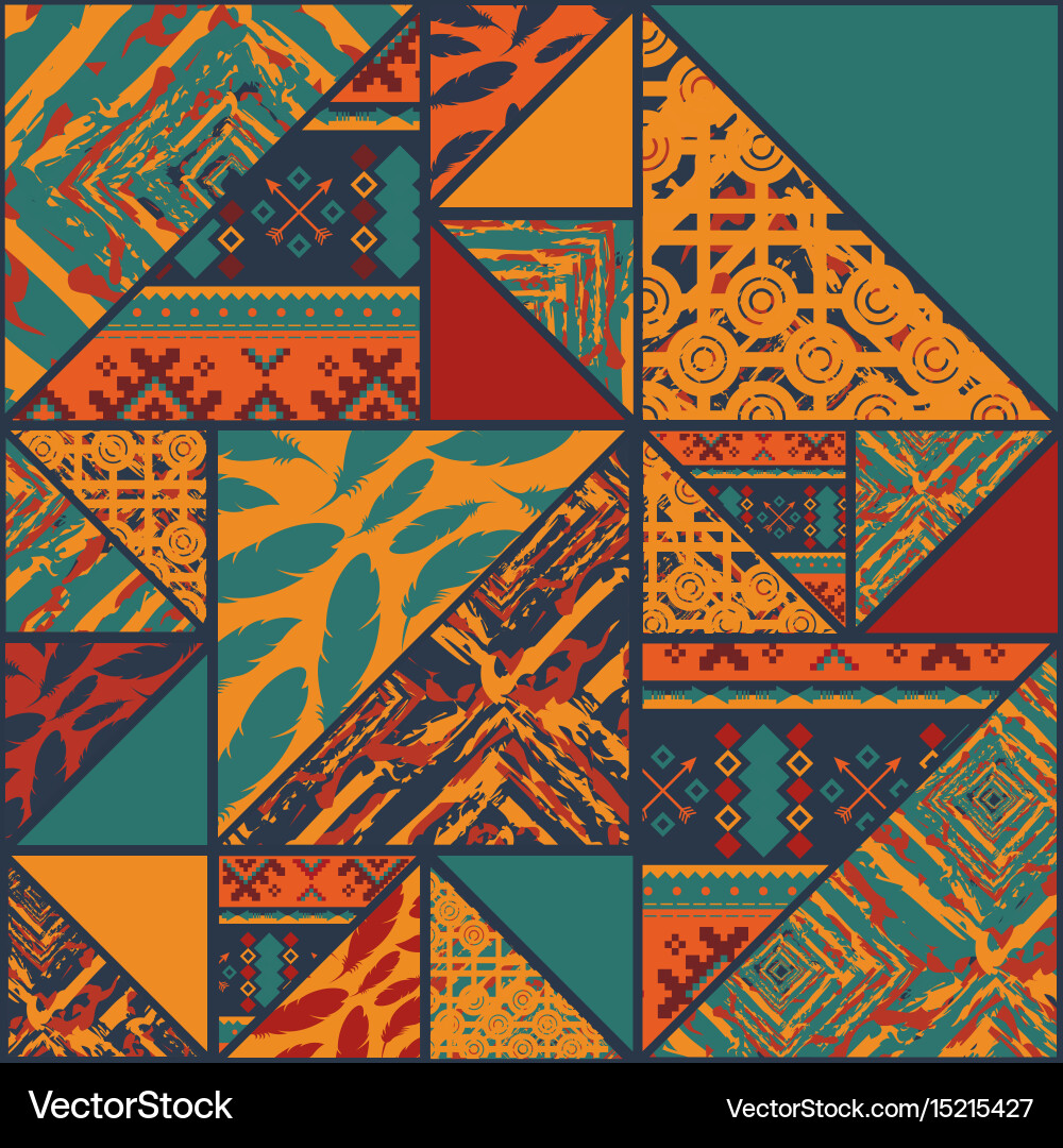 Boho abstract background vector image