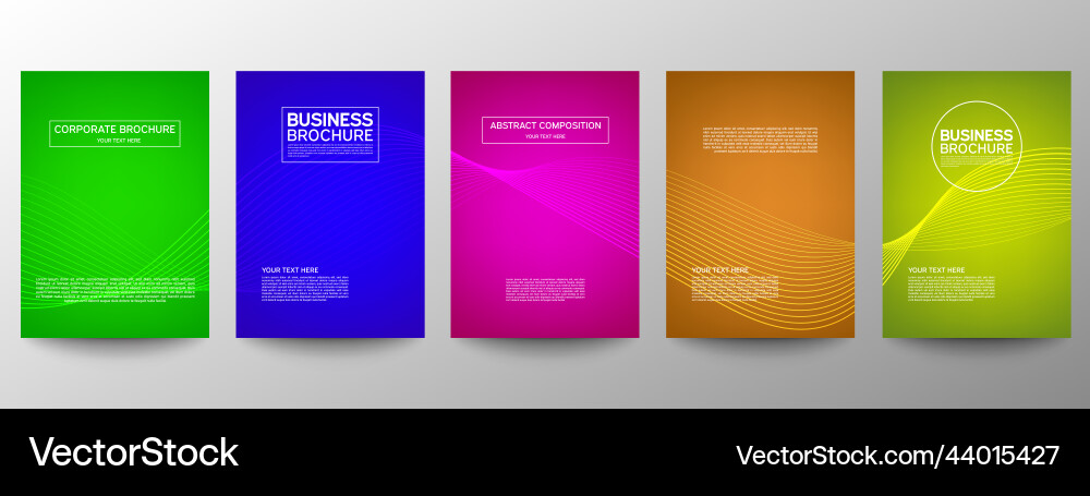 Cover geometric minimal set abstract line pattern Vector Image