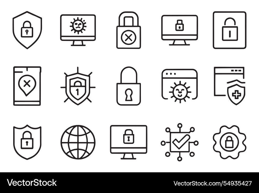 Cyber attack hacker unprotected padlock privacy Cyber attack hacker unprotected padlock privacy vector image