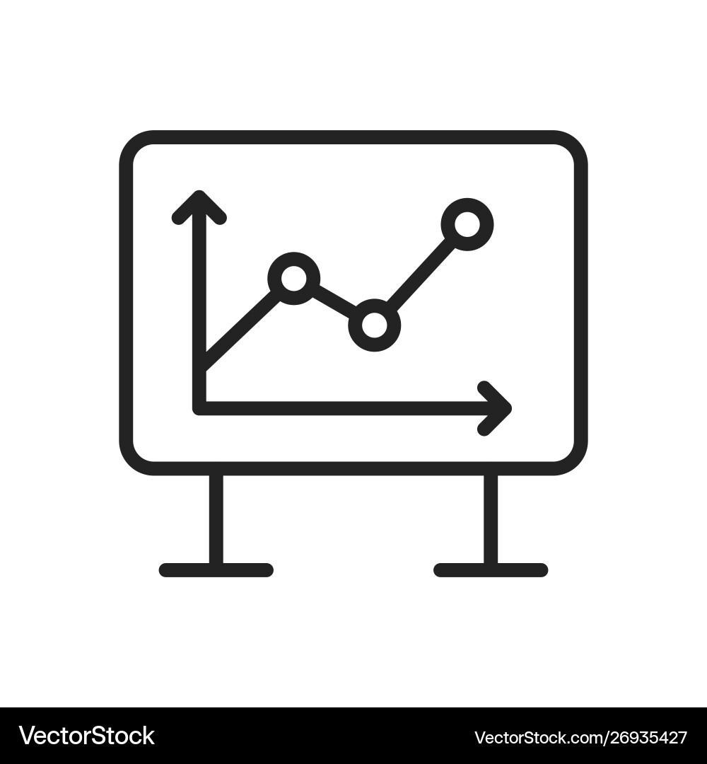 Data analysis web icons in line style graphs Data analysis web icons in line style graphs Vector Image