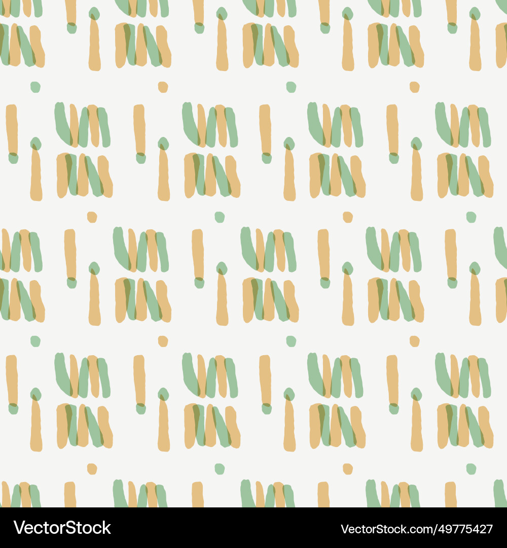 Doodle lines seamless repeat pattern Vector Image