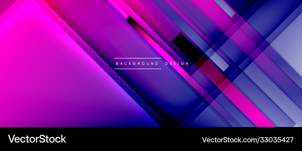 Dynamic lines on fluid color gradient trendy Vector Image