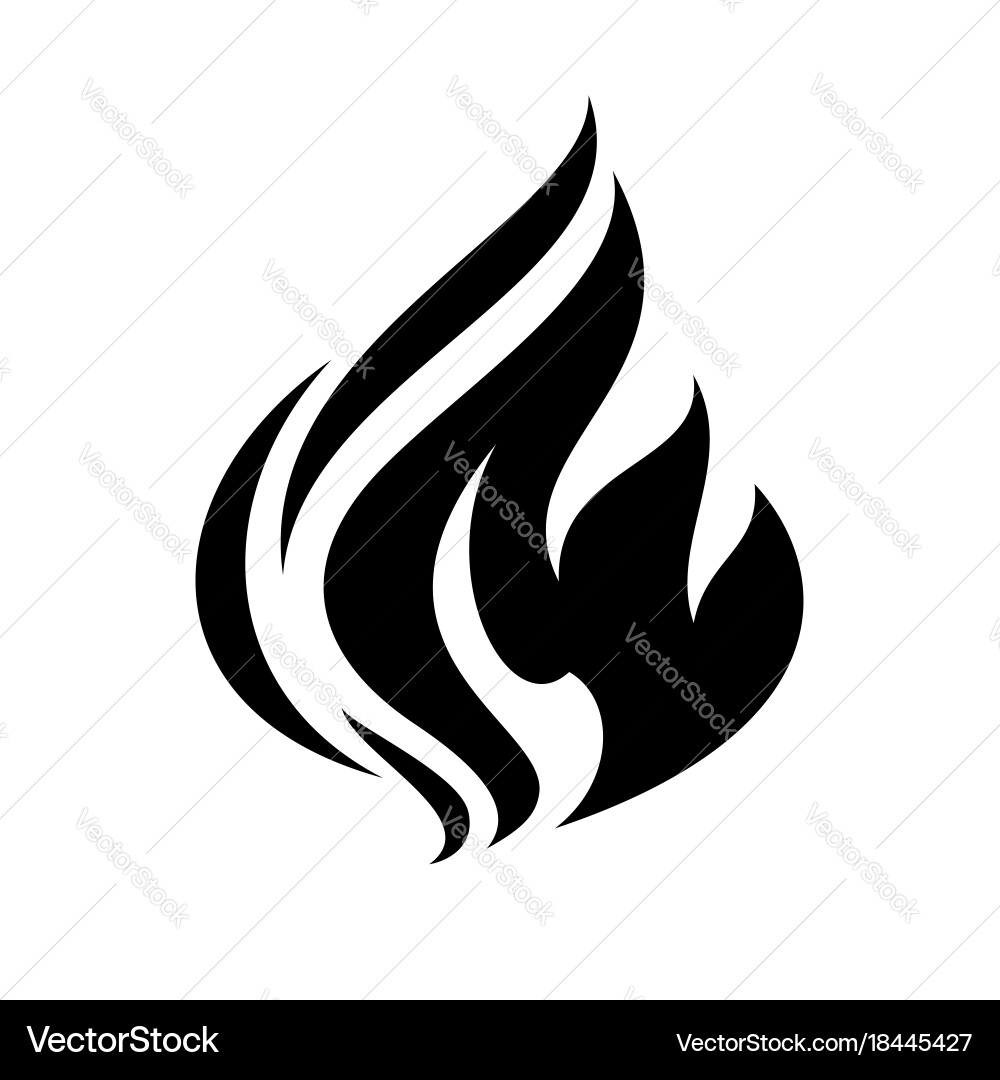 Fire flame icon Royalty Free Vector Image - VectorStock