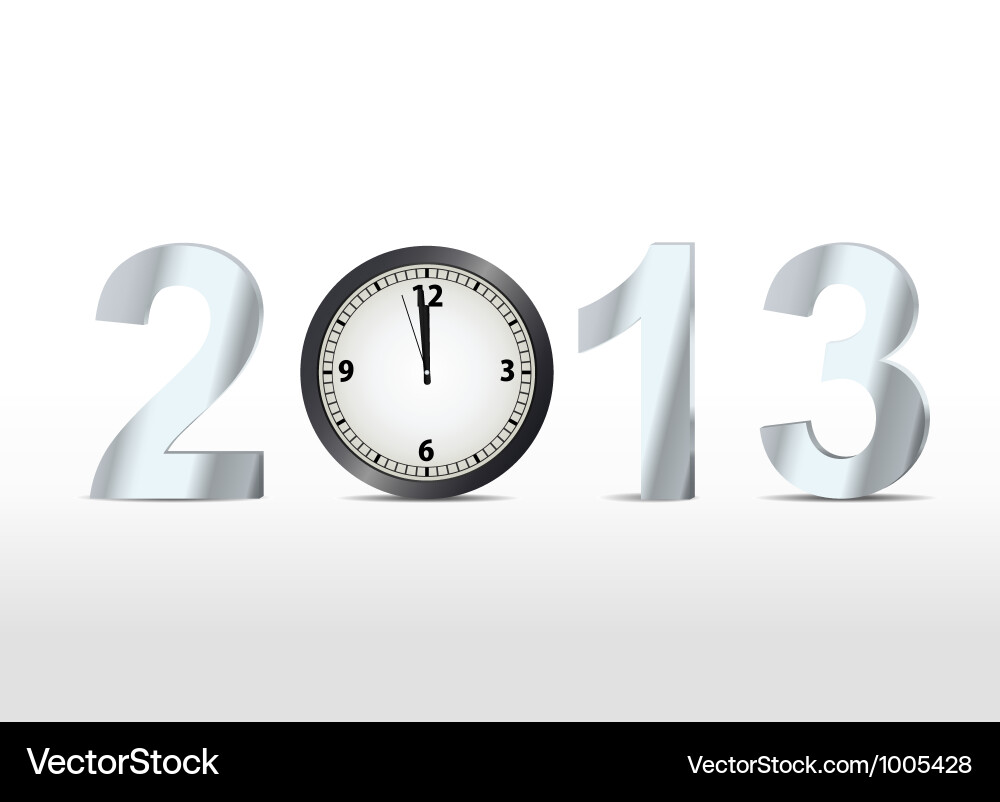 2013 countdown Vector Image