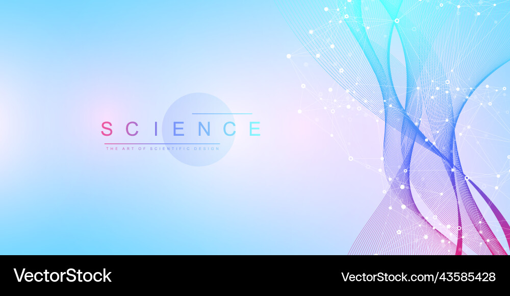 Abstract structure molecules or atom for science Abstract structure molecules or atom for science vector image