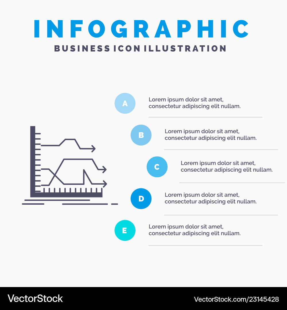 Arrows forward graph market prediction Vector Image