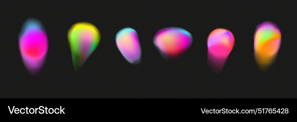 Color gradient circles abstract neon light shape Vector Image