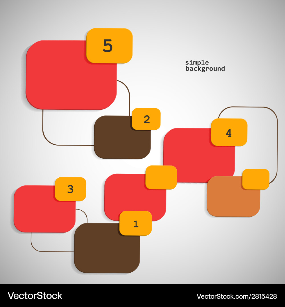 Colored elements for text and symbols Vector Image