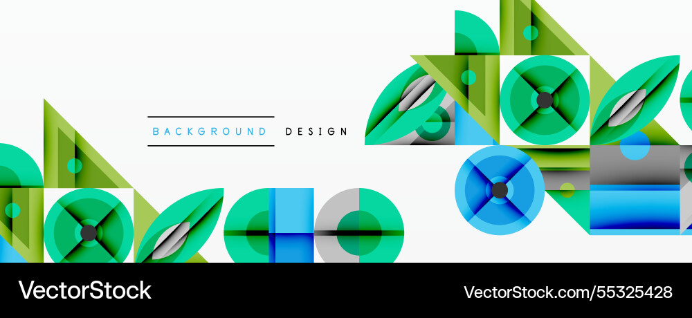 Geometric abstract composition with intersecting Geometric abstract composition with intersecting Vector Image