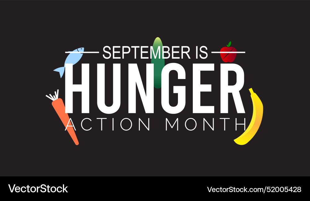 Hunger action month Vector Image