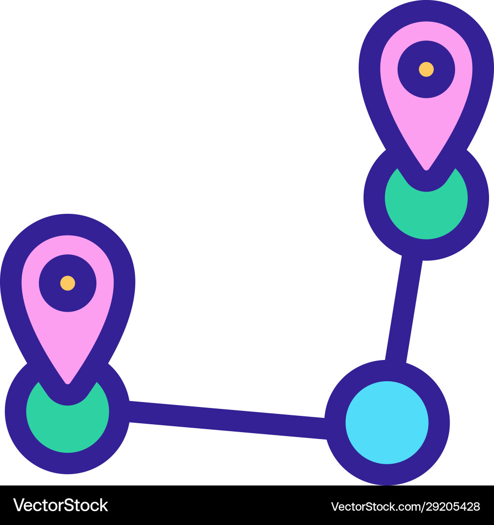 Pointer icon isolated contour symbol Vector Image