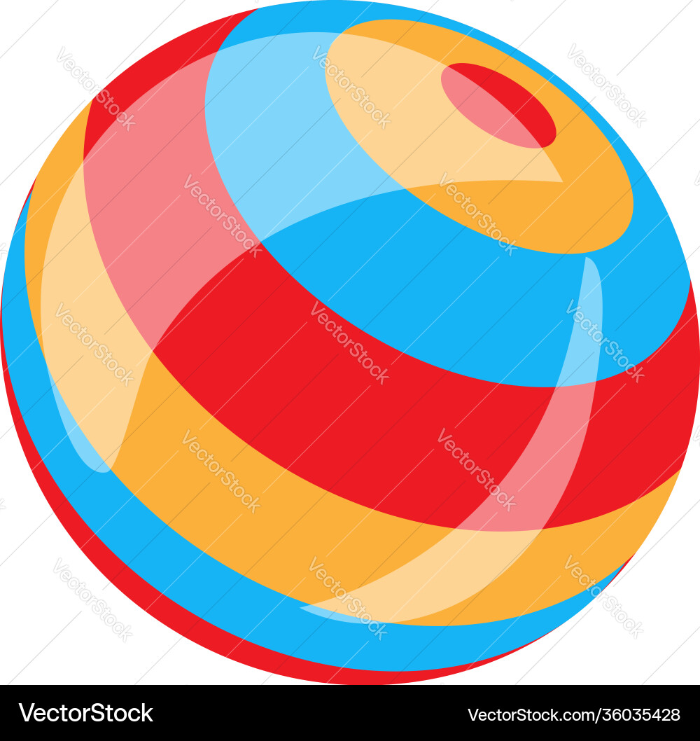 Pool ball icon cartoon style Pool ball icon cartoon style vector image