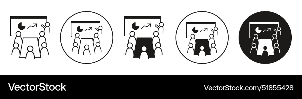 Presentation icon set collection for web Presentation icon set collection for web vector image