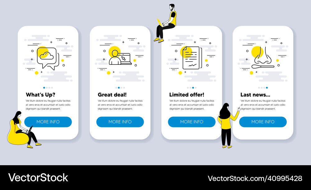 Set of science icons related to weather Vector Image