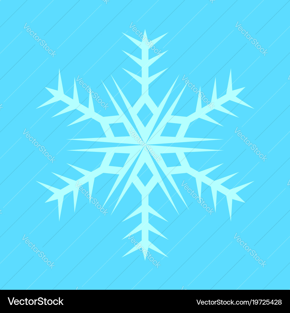 Snowflake sharp symbol Vector Image