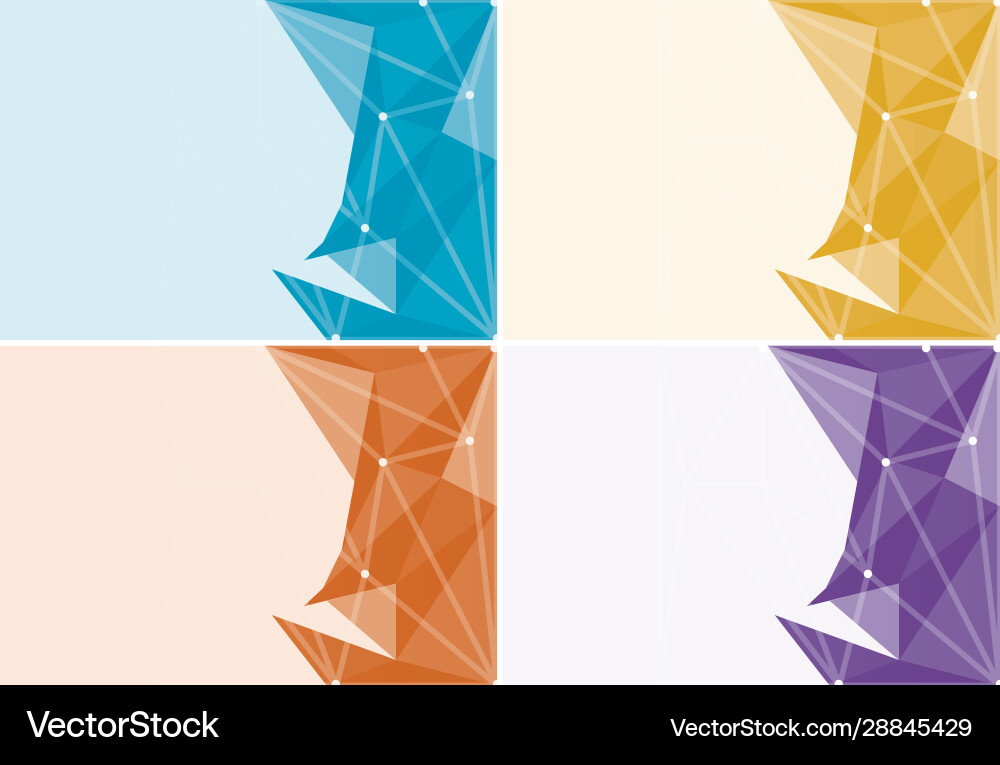 Background template with abstract patterns Vector Image