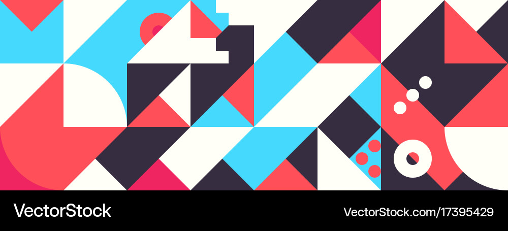 Geometric Square Patterns vector image