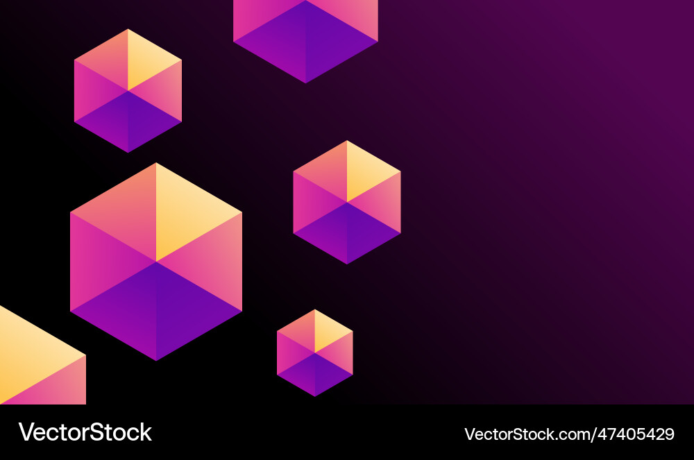 Gradient background colorful design low poly Gradient background colorful design low poly vector image