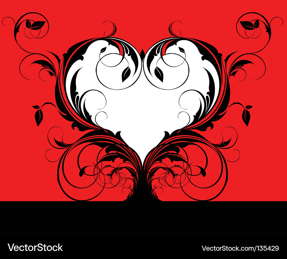 Heart frame Vector Image