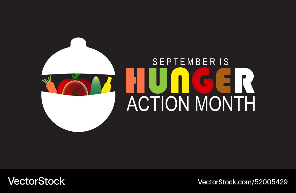 Hunger action month Vector Image